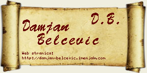 Damjan Belčević vizit kartica